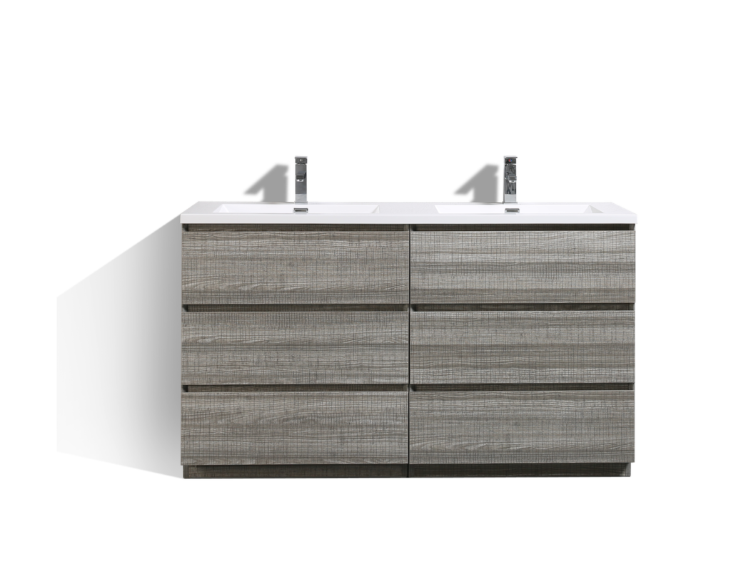 Grey Vanity Grey Floor Bathroom Ideas
