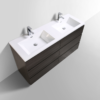 KEETCHEN AUSTIN 60″ DOUBLE SINK DARK GREY OAK 6 DRAWER VANITY - Image 3