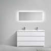 KEETCHEN AUSTIN 60″ DOUBLE SINK GLOSS WHITE 6 DRAWER VANITY - Image 4