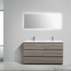 KEETCHEN AUSTIN 60″ DOUBLE SINK GREY OAK 6 DRAWER VANITY - Image 4