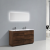 KEETCHEN AUSTIN 60″ DOUBLE SINK ROSEWOOD 6 DRAWER VANITY - Image 4