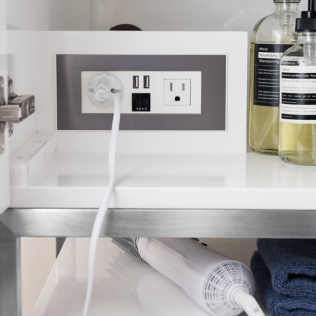 PORTREE 72” MATTE WHITE MID-CENTURY FREE STANDING BATHROOM VANITY