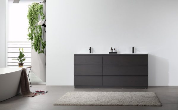 KARTON REPUBLIC ROTHENBURG 72” CHARCOAL FREE STANDING MODERN BATHROOM VANITY - Image 5