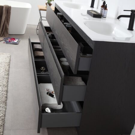 KARTON REPUBLIC ROTHENBURG 72” CHARCOAL FREE STANDING MODERN BATHROOM VANITY - Image 9