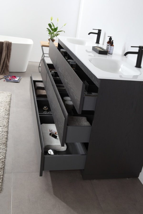 KARTON REPUBLIC ROTHENBURG 72” CHARCOAL FREE STANDING MODERN BATHROOM VANITY - Image 9