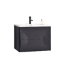 COLMAR 30” DARK GRAY WALL MOUNT MODERN BATHROOM VANITY