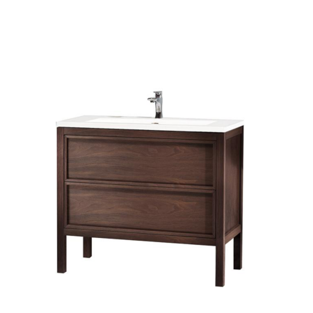 ANNECY 36” DARK WALNUT FREE STANDING MODERN BATHROOM VANITY