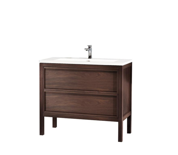 ANNECY 36” DARK WALNUT FREE STANDING MODERN BATHROOM VANITY