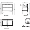 ANNECY 36” DARK WALNUT FREE STANDING MODERN BATHROOM VANITY