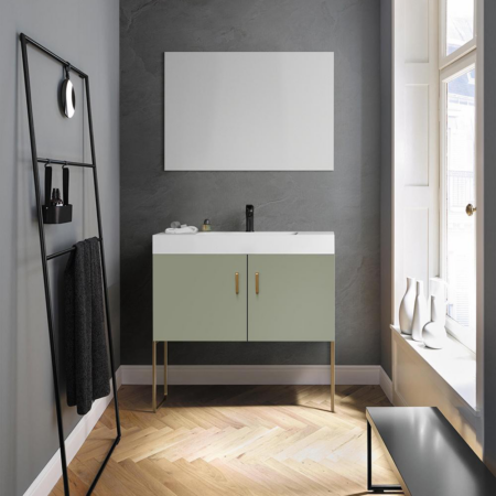 VEEMON 36” PINE MIST DUAL MOUNT MODERN BATHROOM VANITY