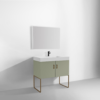 VEEMON 36” PINE MIST DUAL MOUNT MODERN BATHROOM VANITY