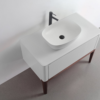 SEBASTIAN 36” GLOSS WHITE DUAL MOUNT MODERN BATHROOM VANITY