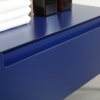 TEXEL 42” NAVY BLUE INDUSTRIAL STYLE FREE STANDING BATHROOM VANITY