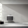 GOREME 42” SMOKE OAK GRAY WALL MOUNT MODERN BATHROOM VANITY