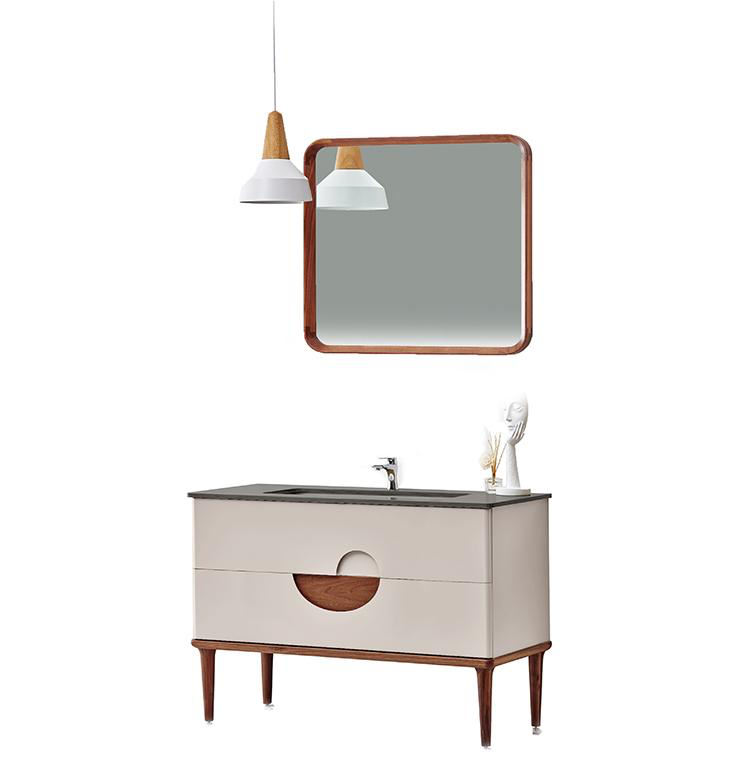 Beige Free Standing Modern Bathroom, Freestanding Bathroom Vanity Cabinets