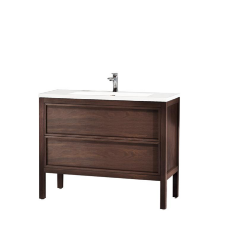 ANNECY 48” DARK WALNUT FREE STANDING MODERN BATHROOM VANITY