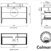 COLMAR 48” OLIVE GREEN FREE STANDING MODERN BATHROOM VANITY