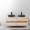 KARTON REPUBLIC SINTRA 55” WHITEWASH OAK WALL MOUNTED MODERN BATHROOM VANITY - Image 3