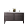 ANNECY 55” CHARCOAL OAK FREE STANDING MODERN BATHROOM VANITY