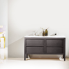 ANNECY 55” CHARCOAL OAK FREE STANDING MODERN BATHROOM VANITY