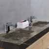 BIBURY 60” WHITEWASH OAK FREE STANDING MODERN BATHROOM VANITY