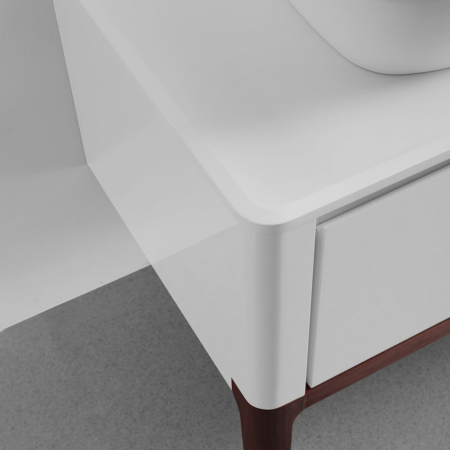 SEBASTIAN 60” GLOSS WHITE DUAL MOUNT MODERN BATHROOM VANITY
