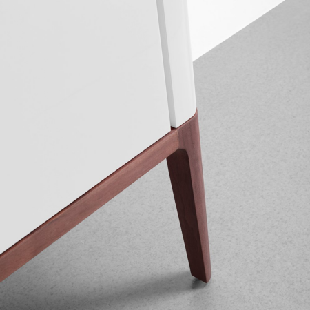 SEBASTIAN 60” GLOSS WHITE DUAL MOUNT MODERN BATHROOM VANITY