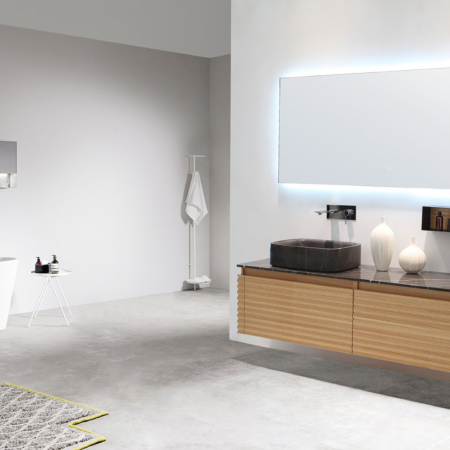 OCALA 60” MAPLE WALL MOUNT MODERN BATHROOM VANITY