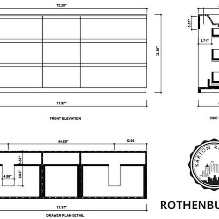 ROTHENBURG 72” GOLDEN OAK FREESTANDING MODERN BATHROOM VANITY