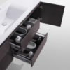 60" SINGLE SINK DARK GREY OAK WALL MOUNTED MODERN BATHROOM VANITY WITH REEINFORCED ACRYLIC SINK