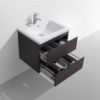 KEETCHEN OSLO 24" BLACK GREY OAK MODERN BATHROOM VANITY - Image 3