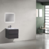 KEETCHEN OSLO 24" BLACK GREY OAK MODERN BATHROOM VANITY - Image 5