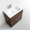 MOA 30″ ROSEWOOD MODERN BATHROOM VANITY W/ 3 DRAWERS AND ACRYLIC SINK