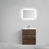 MOA 30″ ROSEWOOD MODERN BATHROOM VANITY W/ 3 DRAWERS AND ACRYLIC SINK