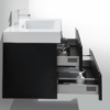 MOF 30" BLACK WALL MOUNTED MODERN BATHROOM VANITY WITH REEINFORCED ACRYLIC SINK