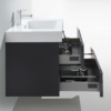 MOF 30" HIGH GLOSS GREY WALL MOUNTED MODERN BATHROOM VANITY WITH REEINFORCED ACRYLIC SINK
