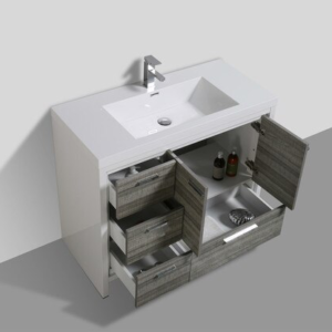 Reinforced Acrylic Sink Keetchen, Bosley 30 Modern Bathroom Vanity