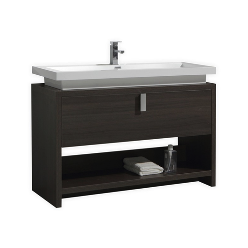 Keetchen Portland 48 Gray Oak Modern Bathroom Vanity Keetchen