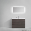 MOA 48″ DARK GREY-OAK MODERN BATHROOM VANITY W/ 3 DRAWERS AND ACRYLIC SINK