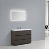 MOA 48″ DARK GREY-OAK MODERN BATHROOM VANITY W/ 3 DRAWERS AND ACRYLIC SINK