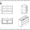 KEETCHEN AUSTIN 48″ DARK GREY-OAK BATHROOM VANITY - Image 6