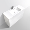 MOA 48″ GLOSS WHITE MODERN BATHROOM VANITY W/ 3 DRAWERS AND ACRYLIC SINK