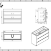 KEETCHEN AUSTIN 48″ GLOSS WHITE BATHROOM VANITY - Image 5