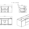KEETCHEN OSLO 48" HIGH GLOSS WHITE BATHROOM VANITY - Image 5