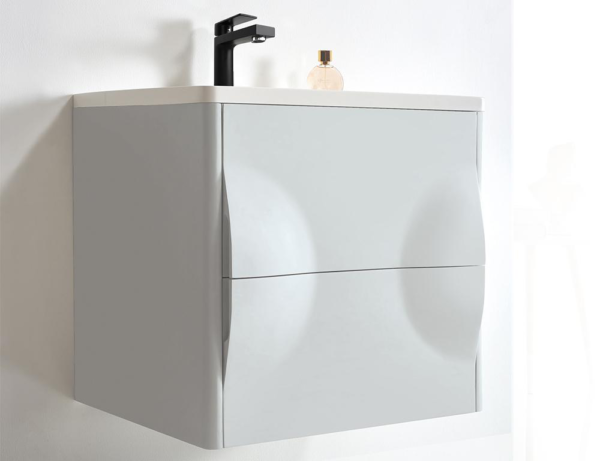 COLMAR 24” LIGHT GRAY WALL MOUNT MODERN BATHROOM VANITY