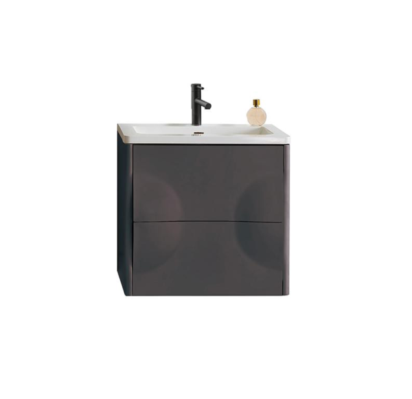 COLMAR 24” DARK GRAY WALL MOUNT MODERN BATHROOM VANITY