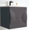 COLMAR 24” DARK GRAY WALL MOUNT MODERN BATHROOM VANITY