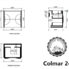COLMAR 24” DARK GRAY WALL MOUNT MODERN BATHROOM VANITY