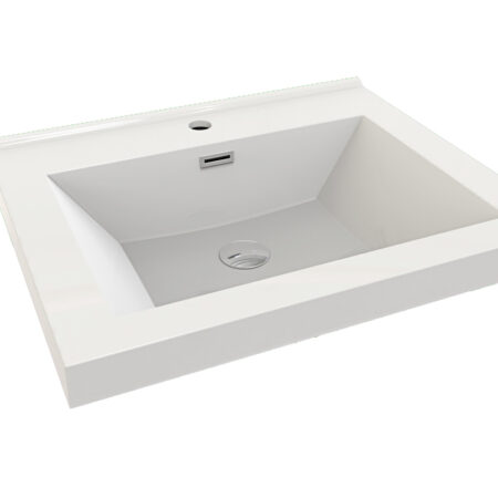 KEETCHEN HELSINKI 24" Rose Wood Wall Mounted Modern Vanity - Image 6