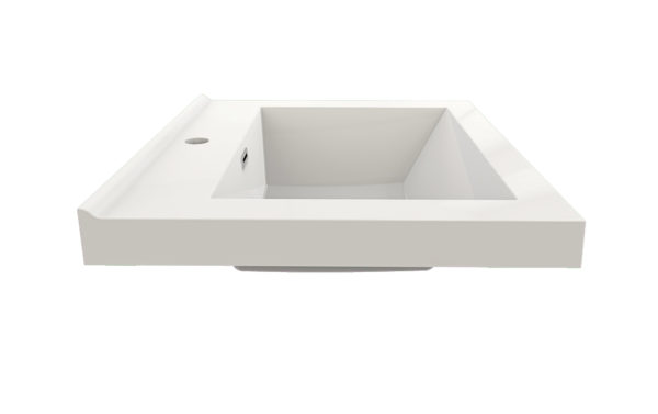 KEETCHEN HELSINKI 24" Gloss White Wall Mounted Modern Vanity - Image 5